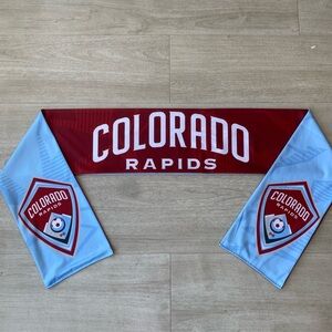 Colorado Rapids MLS UCHealth Strength at Altitude Soccer Fan Scarf Blue Red NWOT